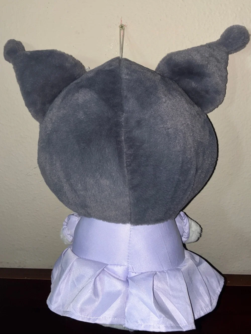 Sanrio Kuromi Plush in Lavender Dress - Gray, White, Pink Accents